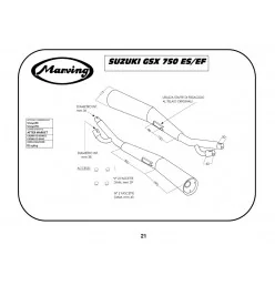 Marving S/2042/BC Suzuki Gsx 750 Es/ef