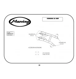 Marving Y/2116/BC Yamaha Xj 900