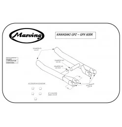 Marving K/2103/NC Kawasaki Gpz 600 R