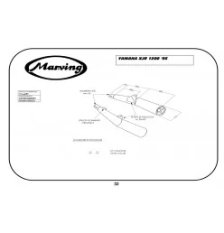 Marving Y/2149/BC Yamaha Xjr 1200 95