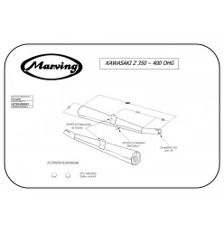 Marving K/2035/BC Kawasaki Z 350