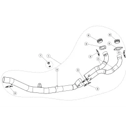 Akrapovic Honda Africa Twin CRF 1000 L E-H10R5/1