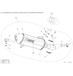 Akrapovic Yamaha X Max 250 S-Y2SO7-HRSS