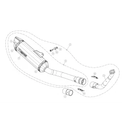 Akrapovic Yamaha MT 125 S-Y125R4-HRT