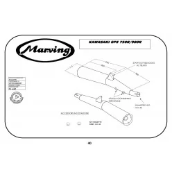 Marving K/2900/NC Kawasaki Gpz 900 R