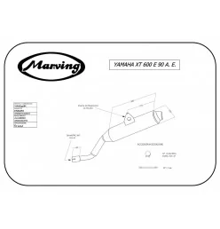 Marving Y/AAA/33/BC Yamaha XT 600 E Avv. Elet. 90