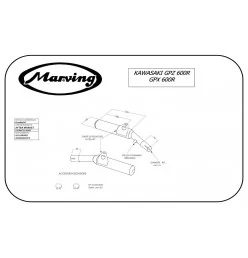 Marving K/2080/NC Kawasaki Gpz 600 R