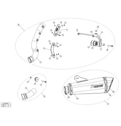 Akrapovic Bmw R Nine T Scrambler - Pure - Racer - Urban G/S S-B12SO17-HBRBL + L-B12SO9T