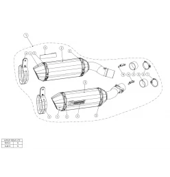 Akrapovic Kawasaki Z1000SX S-K10SO19-HZC