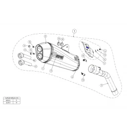 Akrapovic Triumph Tiger 800 S-T800SO1-HZAAT