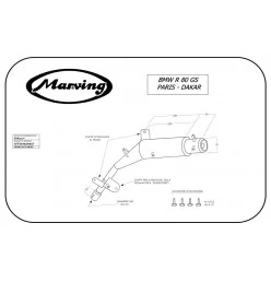 Marving EDR/21/V Bmw R 80 Gs Paris Dakar